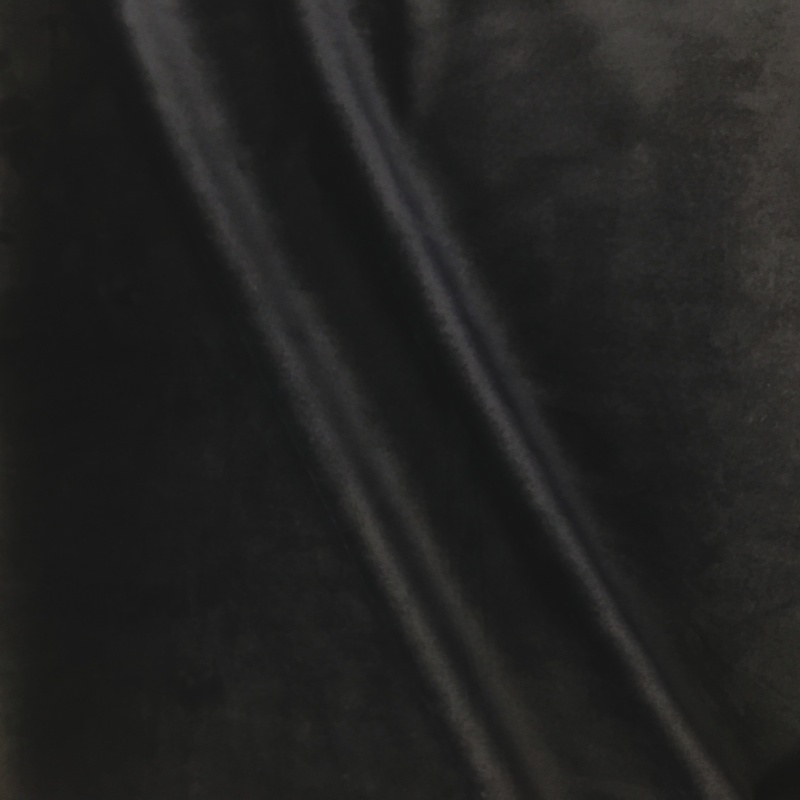 Black Premium Velvet Fabric, Black Upholstery Fabric